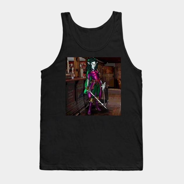 Elf Bard Tank Top by Oswald's Oddities